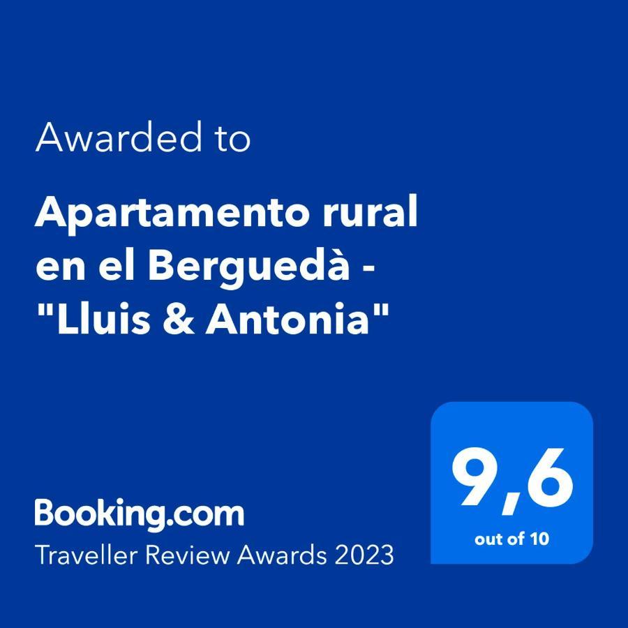 Apartamento Rural En El Bergueda "Lluis & Antonia" A Ac Sant Jordi de Cercs Екстер'єр фото